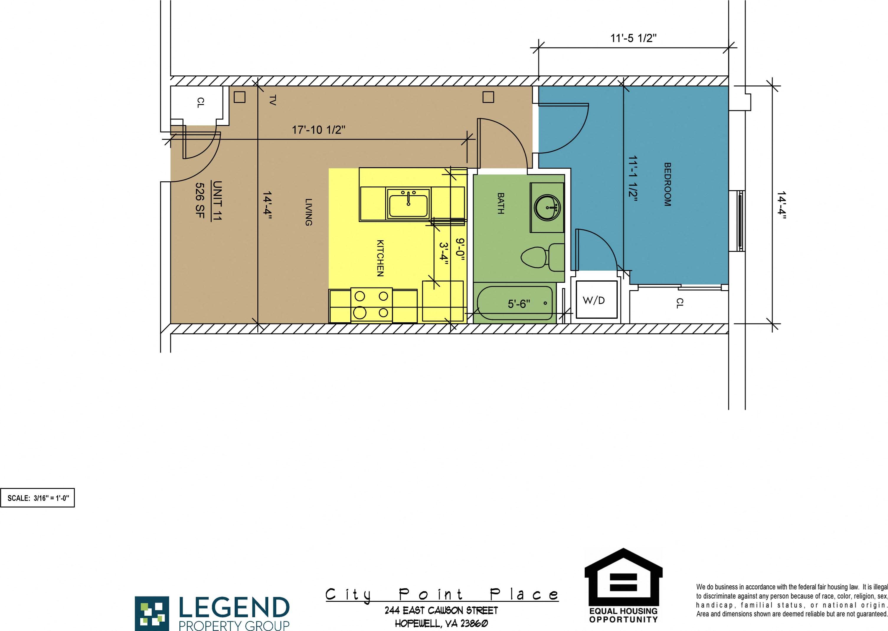 Floorplan City Point Place Unit 11 Floorplan City Point Place Unit 11